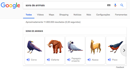 Modelos de animais e jogos secretos: 6 funções pouco conhecidas do Google